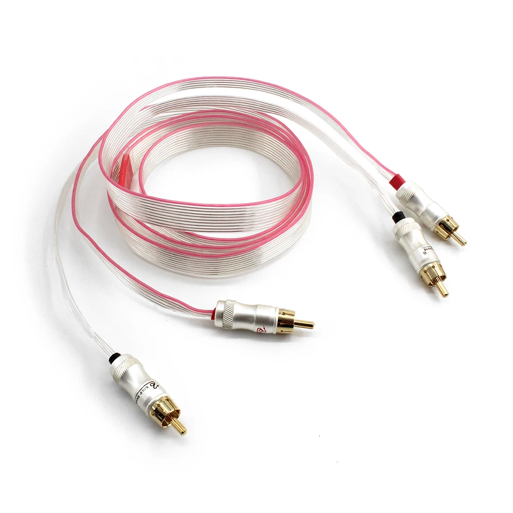 

Hifi Nordost Silver 2RCA Male to Male Audio Cable Red Heven king snake Gold Plated RCA interconnect Cable