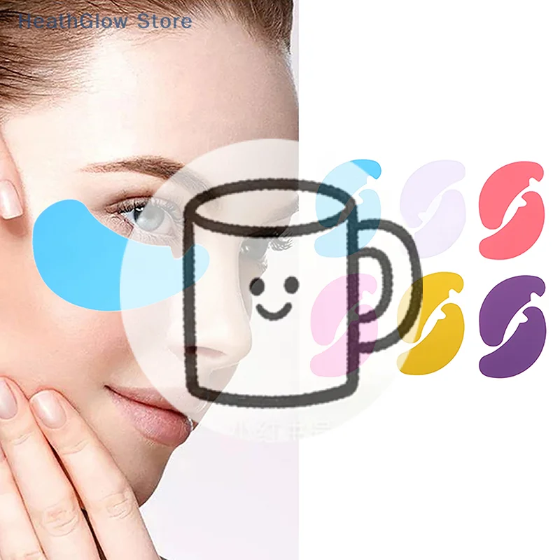 1 Paio di Cuscinetti in Silicone per Occhi, Patch Sotto gli Occhi per Estensione Ciglia, Cuscinetti per Lifting Ciglia, Cuscinetti Anti-Rughe, Strumenti per il Trucco