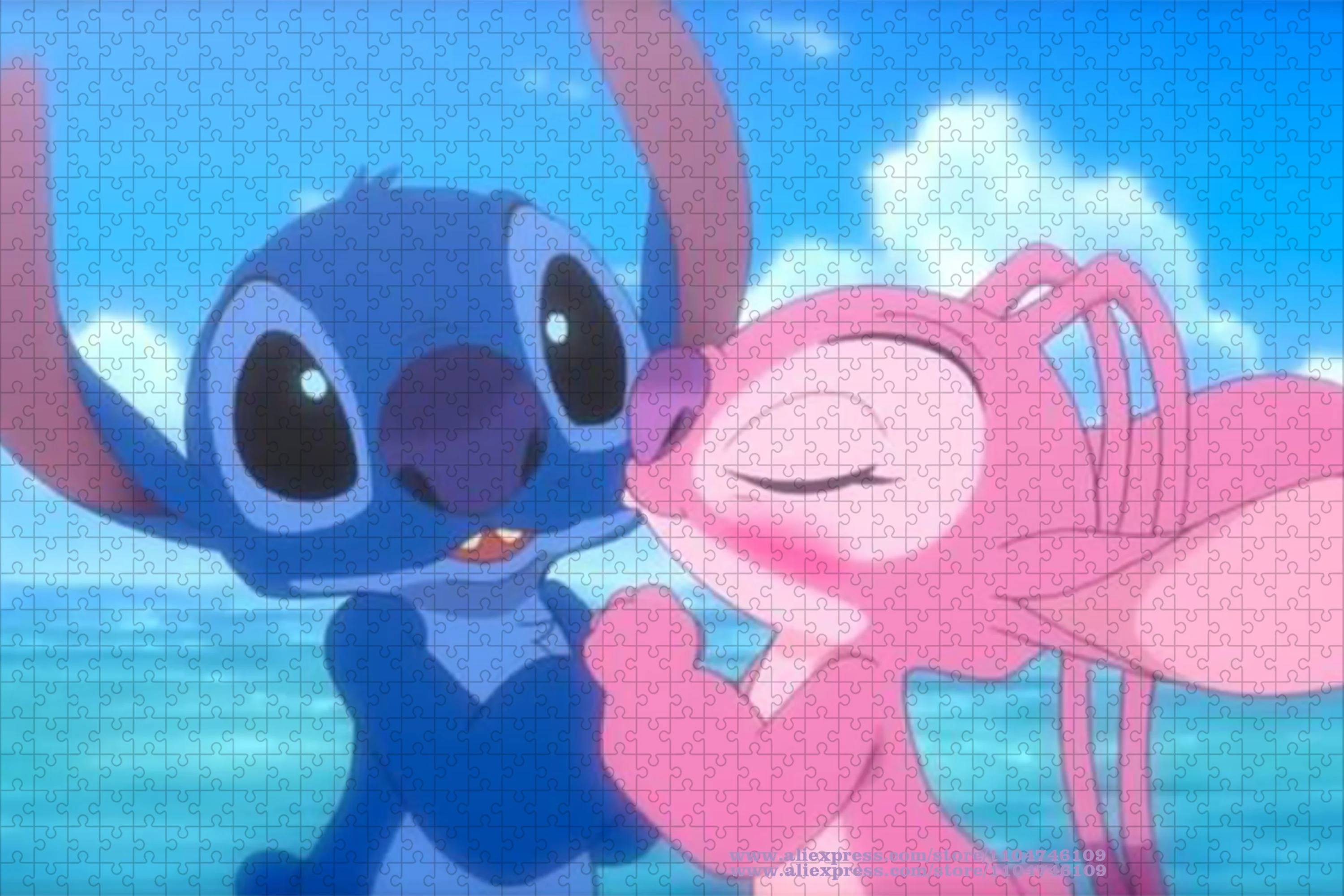 

Аниме Лило и Стич Пазл 108/200/300/500/1000/1500 шт. Интеллектуальные Пазлы Классические Персонажи Пазл Домашний Декор