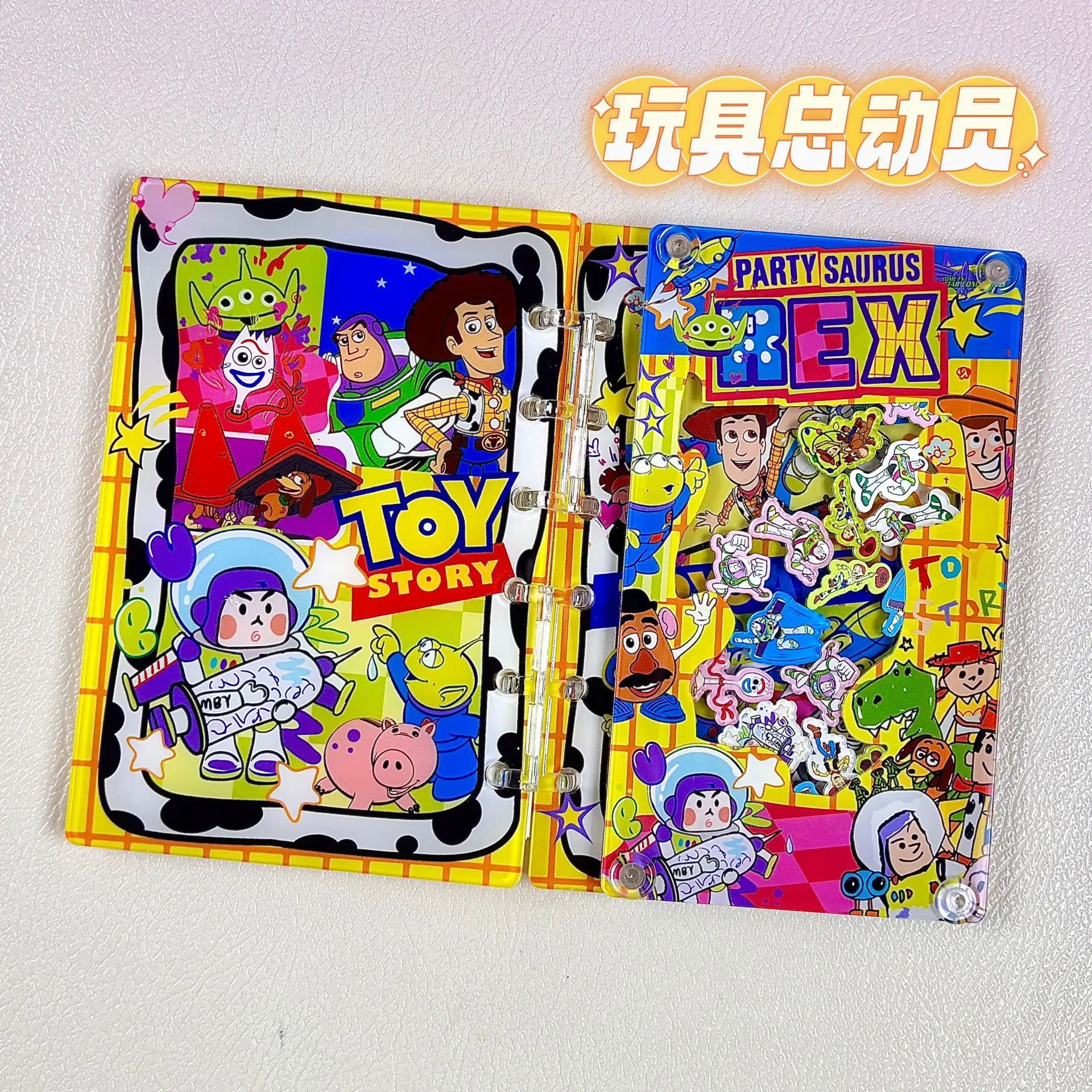 DIYアニメA7シェイクアクリルノートブックハローキティアクリルメモ帳漫画プリンセスかわいい人気の絶妙なルーズリーフブックギフト