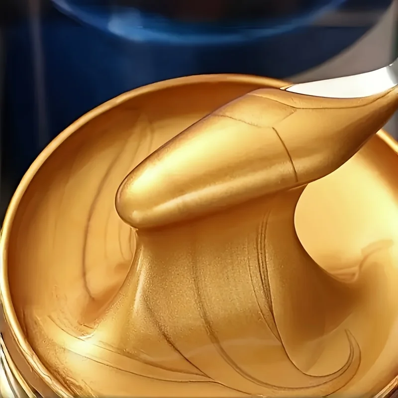 Goldene Professionelle Metallic-Acrylfarbe, 50/100/300ml, Leuchtende Farben, Verblassungsbeständig, Geeignet für Leinwand, Malerei-Kreationen – Detail 2