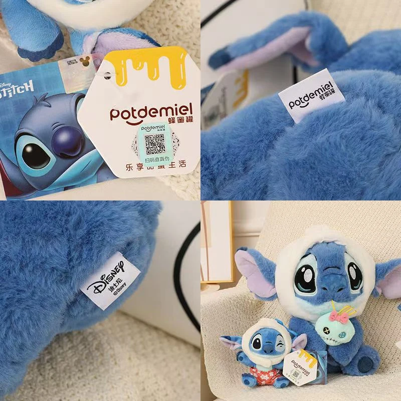 Muñeca de peluche de Lilo & Stitch para niña, juguete creativo de almohada Kawaii, edición Stitch Rose de Disney, regalo de cumpleaños