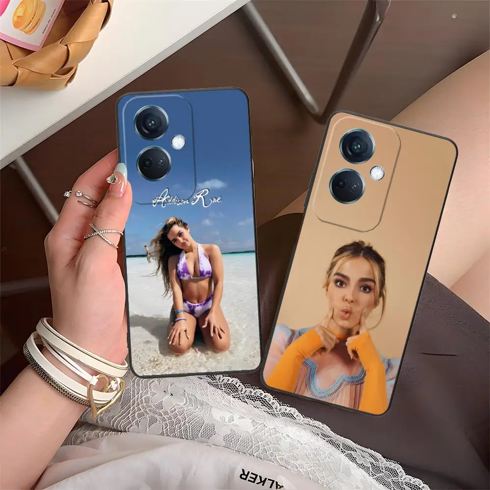 Addison Rae حافظة هاتف محمول ل ممن لهم رينو 14 13 12 11 10 9 8 7 6 5 F T Pro 5G غطاء الطباعة الملونة غطاء جميل الهاتف الذكي #3