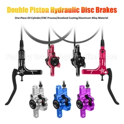 TITANS MTB Bike Hydraulic Disc Brake 2 Piston 800/1500mm Oil Pressure Caliper CNC Carved Aluminum Alloy Bicycle Parts