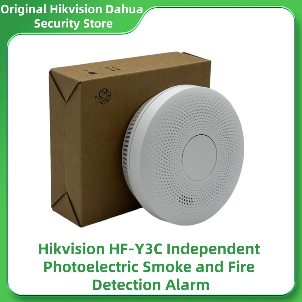 Hikvision HF-Y3C Independent Photoelectric Smoke and Fire Detection Alarm 85dB High Decibel Alarm