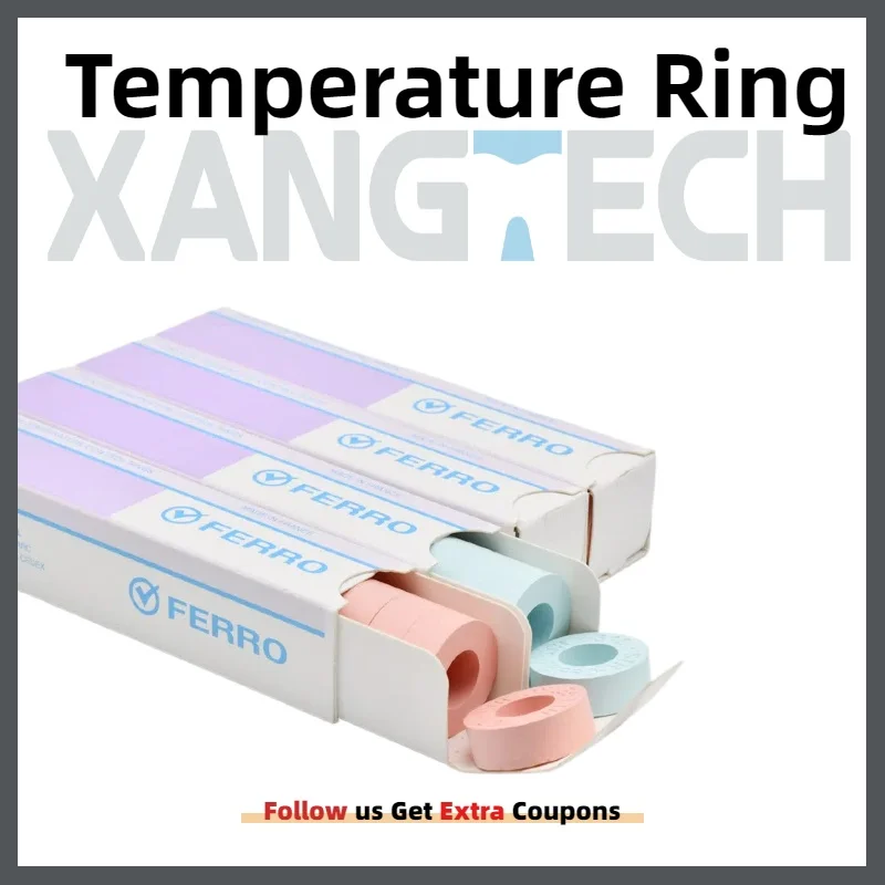 

15 шт. кольцо для калибровки температуры, используемое в стоматологической лаборатории для керамической обжиговой печи, измерительный инструмент для температуры