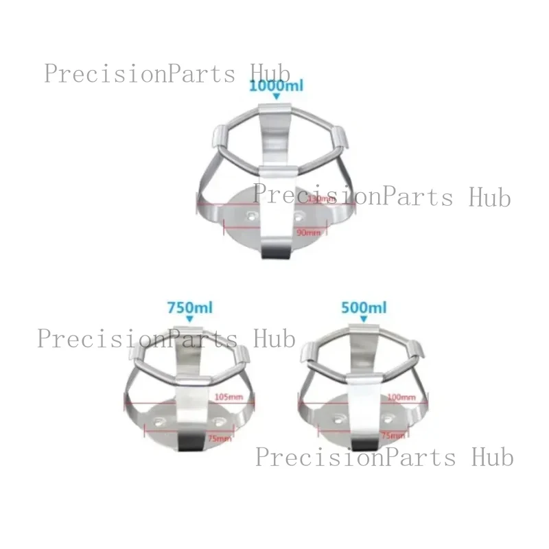 250ml Shaker Clamp 500ml Flask Clamp 1000ml Oscillator Shaker Clamp 2L Stainless Steel Fixing Clamp