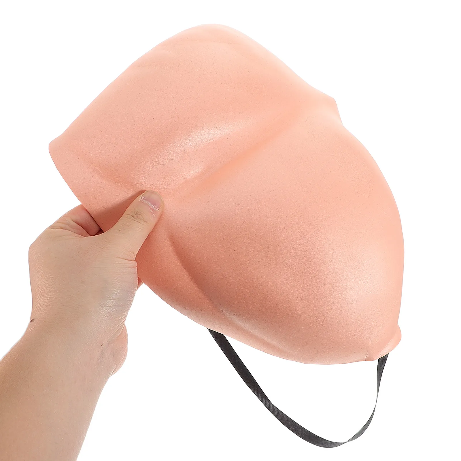 

Fake Costume Butt Molded Bare Buttock Adjustable Straps Prank Prop Funny Halloween Booty Bum Buns Accessory Party