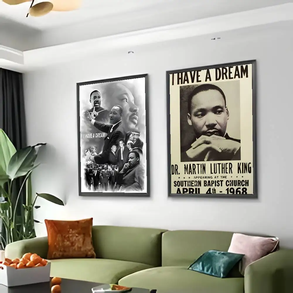 ملصق Dream M-Martin Luther King-MT Legend Person ملصق فني مع مطبوعات هدية تزيين غرفة النوم وغرفة المعيشة #5