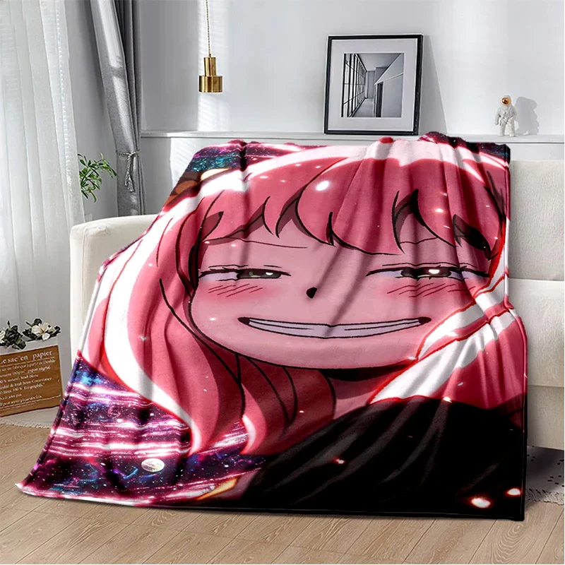 29 نمط جاسوس X الأسرة أنيا يور أنيمي الكرتون لينة الفانيلا البطانيات ، رمي بطانية مريحة للأسرة أريكة غرفة نوم المنزل هدية
