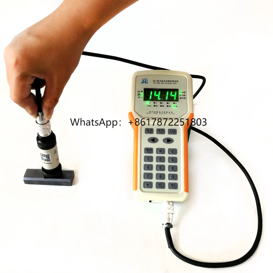 

Factory Wholesale Handheld 4 Point Probe square Resistance Tester