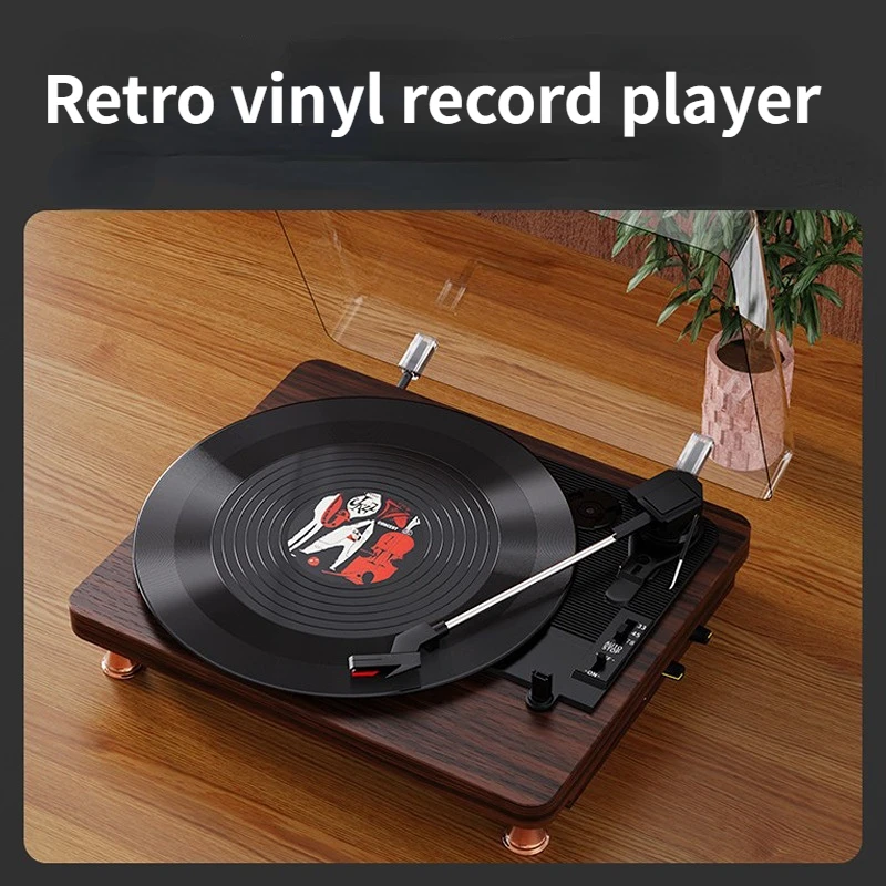 Retro vinyl record player, phonograph, Bluetooth speaker, creative gift, ornament, turntable