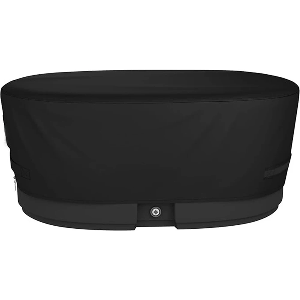 Outdoor Waterproof Cover for Tank For Ice Bath for Cold Plunge Pool Oval Tub with Double Stitching and Secure Fit Outdoor