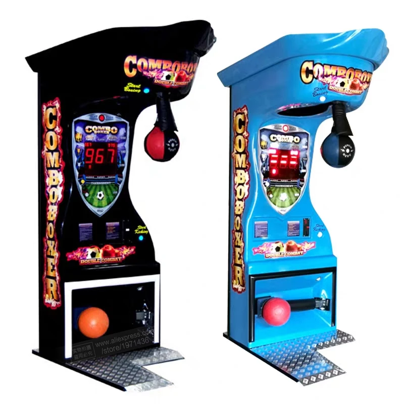 Coin Operated Amusement Arcade Games Ultimate Big Punch Bag Hit Target Hammer Ticket Redemption Combo Boxer Kick Boxing Machine