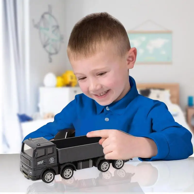 Toy Truck For Boys Engineering Vehicle Simulation Trailer Educational Fine Motor Skills Game Unique Toy Vehicle Party