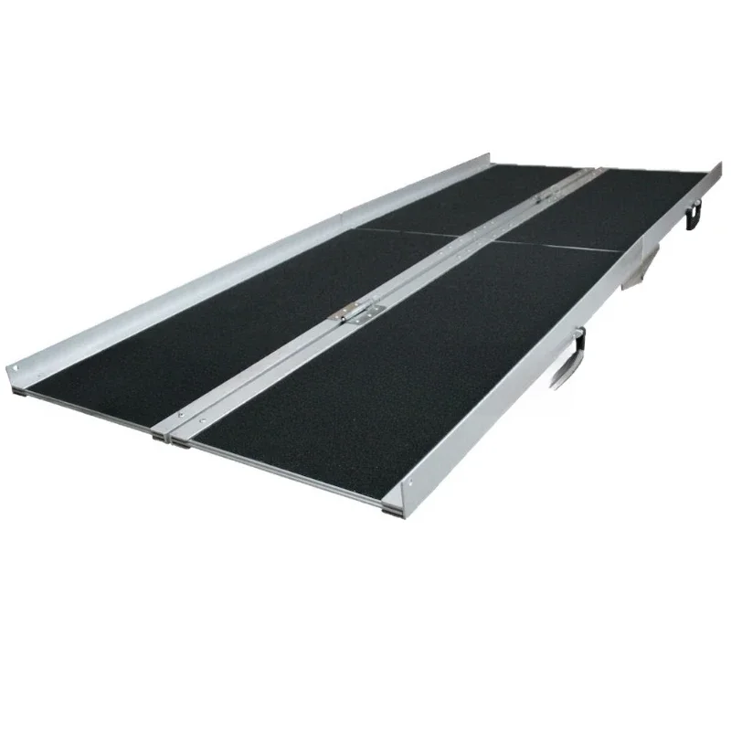 

senior-friendly retrofit folding model accessible on and off steps ramp plate aluminum alloy ramp pad ramp
