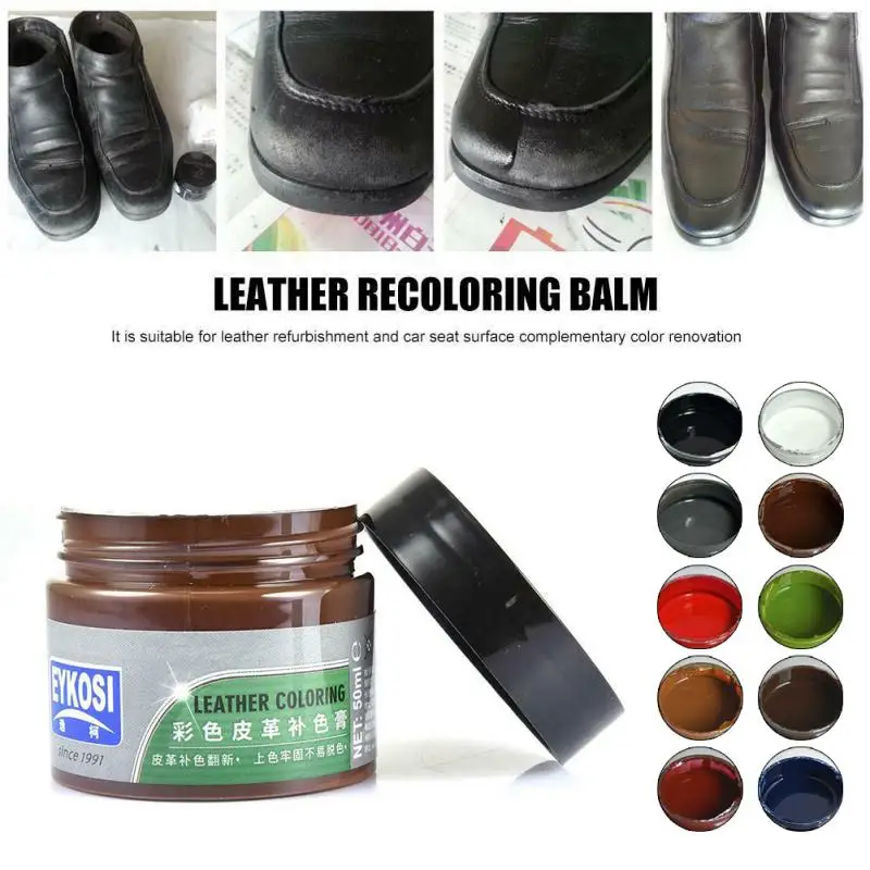 

50ml Auto Advanced Leather Repair Cream Repair Filler Sofa Car Seat Leather Complementary Repair Refurbishing Car Polishing Kit