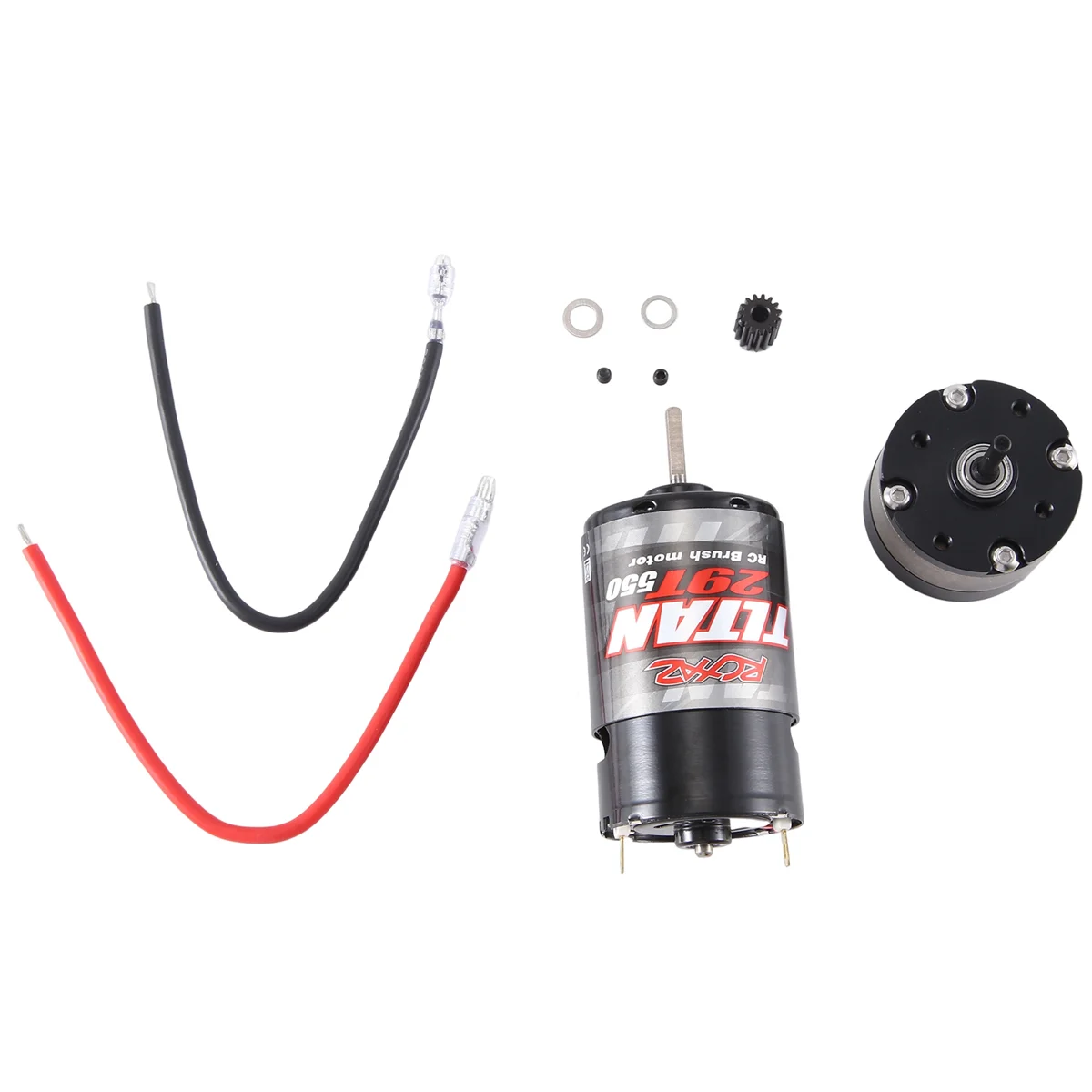 RCXAZ 550 Brushed Motor and 1:4.2 Ratio Reducer Planetary Gearbox for 1/10 RC Crawler Car Axial SCX10 TRAXXAS TRX4,29T