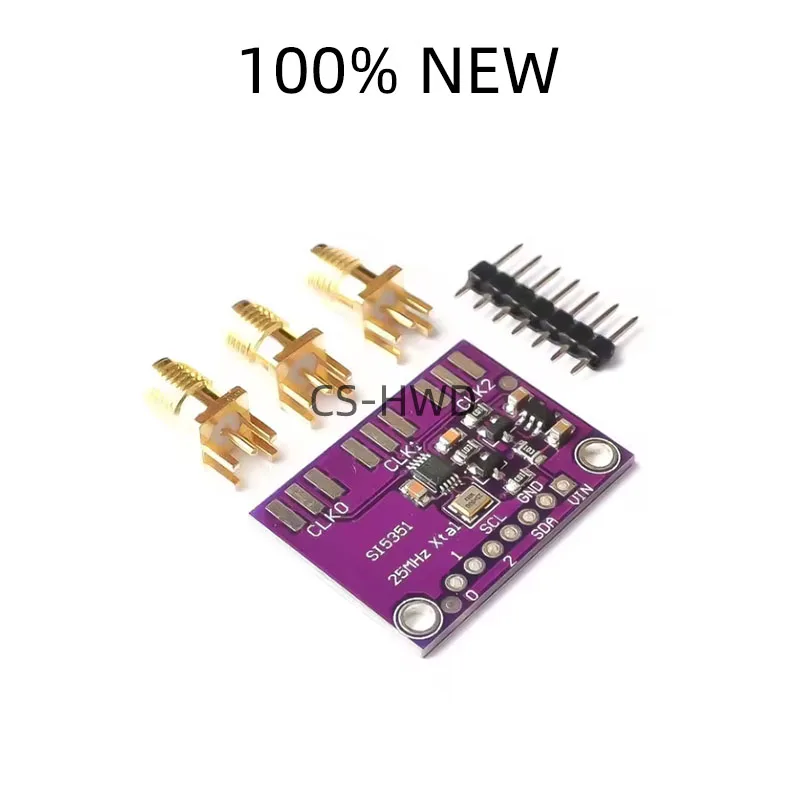 DC 3V-5V CJMCU-5351 Si5351A Si5351 I2C Clock Generator Breakout Board Module Signal Generator Clock 8KHz-160MHz For Arduino