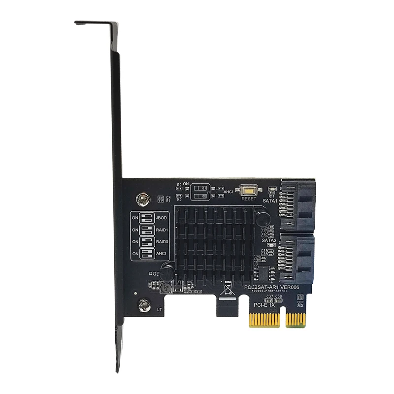 NEW SATA Raid PCI-E Card SATA Raid Controller ASMedia 1061R Chip PCI Express X1 to 2 Port SATA3.0 6Gb RAID Card for SATA HDD SSD