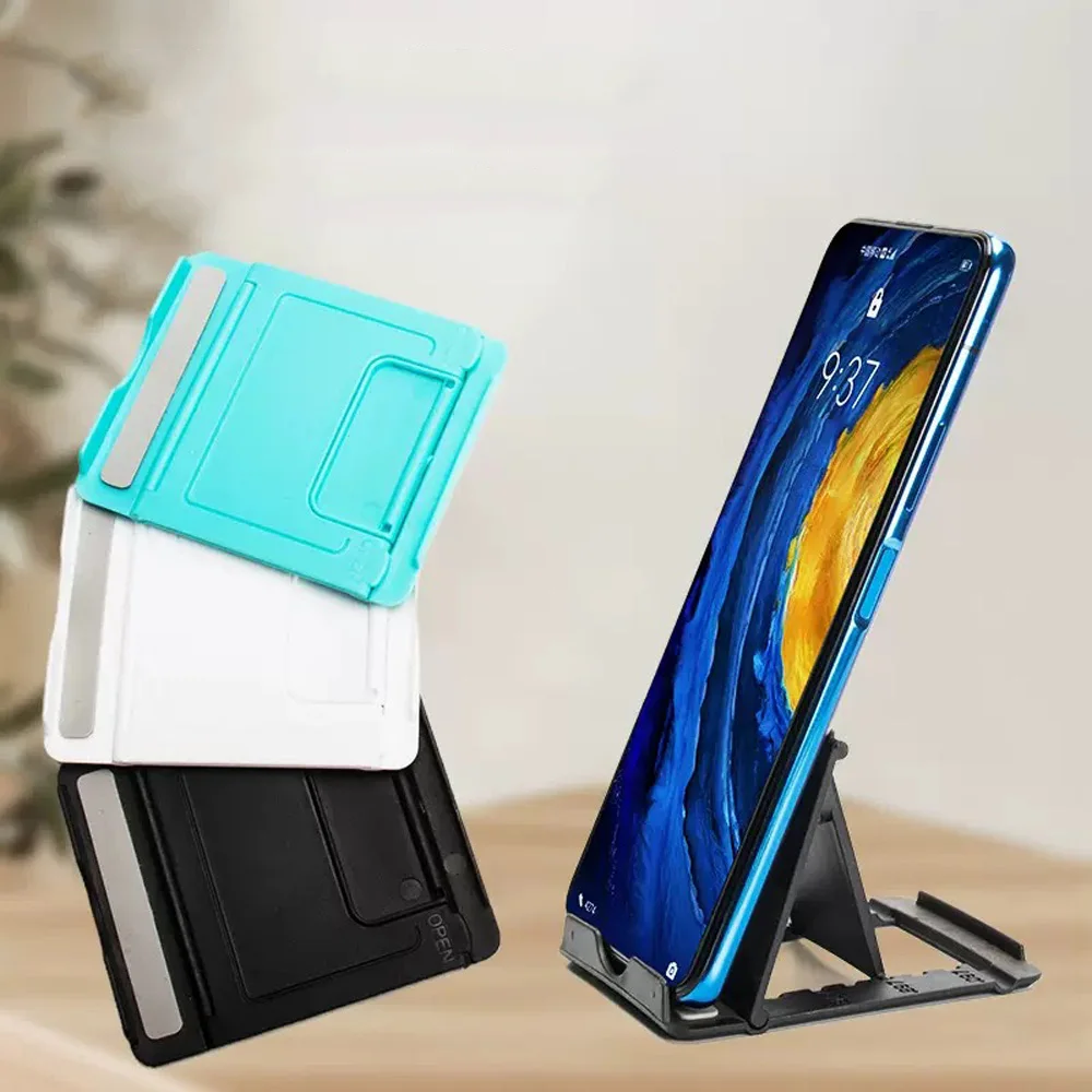 1PC Mini Creative Portable Universal Folding Plastic Phone Holder Tablet Computer Stand