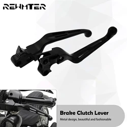 Motorcycle Black Brake Clutch Lever Aluminum For Harley Softail Breakout Touring Street Road Glide Dyna Sportster XL 883 FXDB