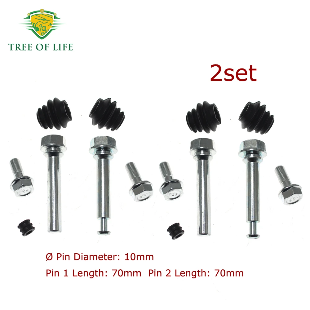 2x Vordere Bremssattel-Führungsgleitstift-Sets passend für Kia Ceed SW ED PRO CEE'D 2007-2012 Für Kia Ceed (JD) 2012+ Sportage (SL) 2010+