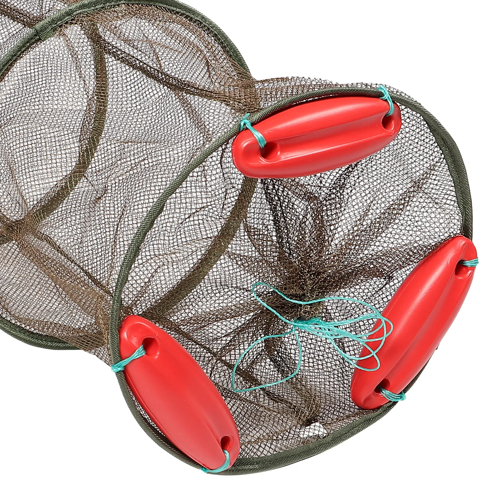 

s Coffee Color Thickened Mesh Floating Fishing Net for Small Fish Shrimp Lightweight Collapsible Reusable