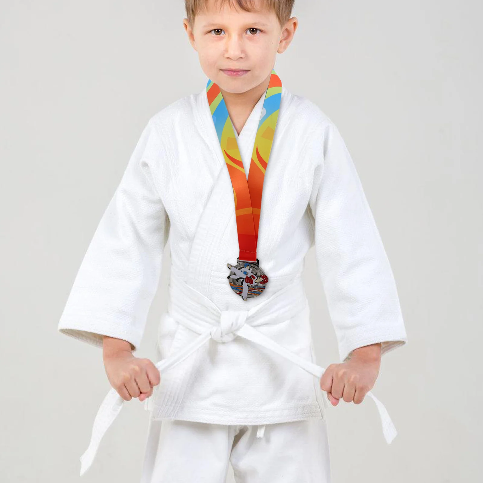 

Silver Taekwondo For Kids Martial Arts Champion Award Metal Competition Winner Medals Taekwondo Medals For Sports
