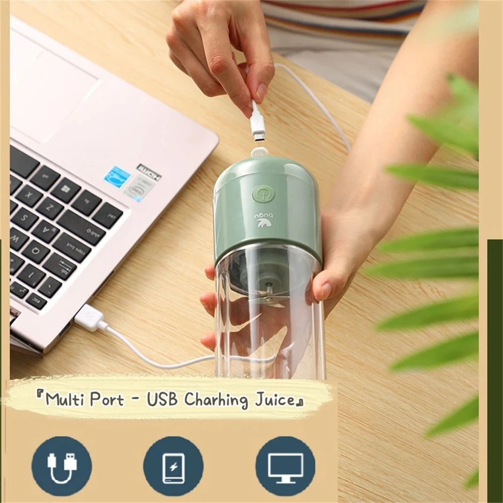 Xiaomi Rechargeable Portable Electric Juicer Blender Smoothies Shake Cup Usb Personal Mini Mixer Fresh Fruit Juice Machine Blend