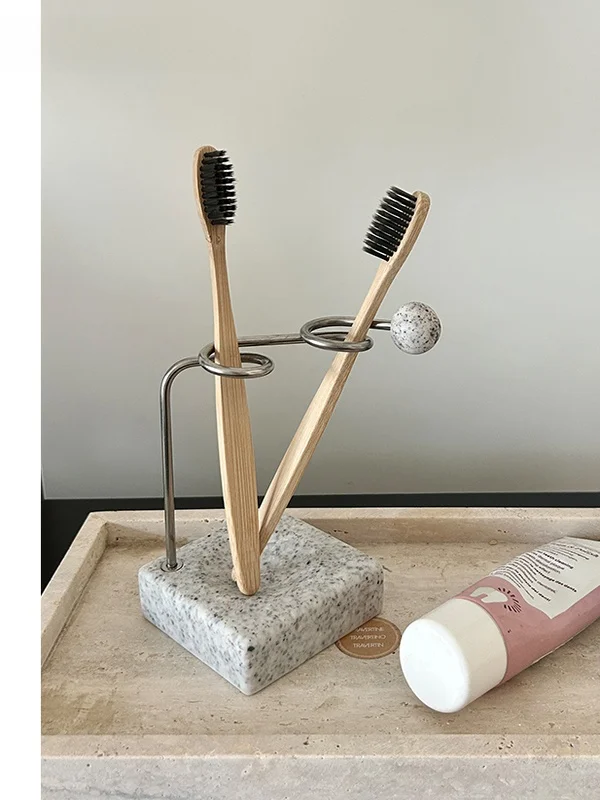 

Подставка для зубных щеток SilentWind из нержавеющей стали, органайзер для ванной комнаты, настольная подставка в скандинавском стиле для взрослых