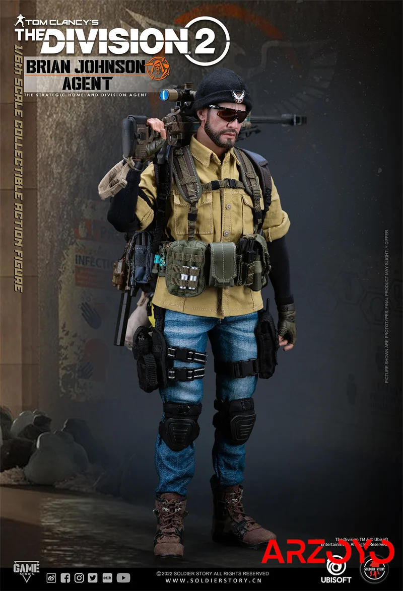 SOLDIER STORY SSG-005 1/6 agente Brian Johnson Action Figure 12 "figurina soldato maschile Set completo modello da collezione versione di lusso