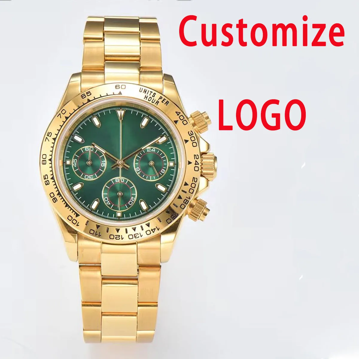 Customized watch Japan VK63 movement watch multi-function dial luminous waterproof high-end men's watches support custom logo 3