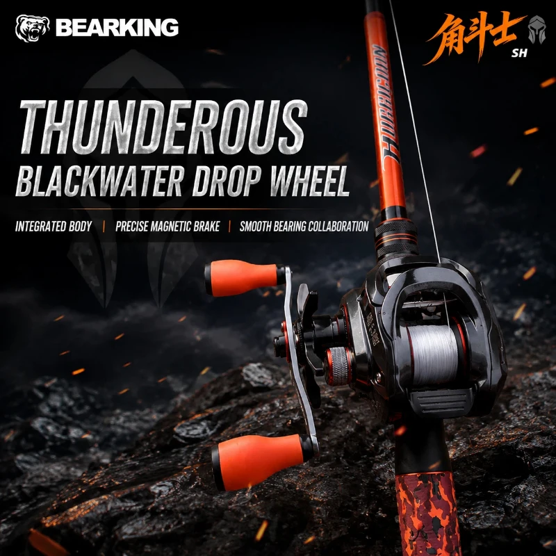 new-arrival-bearking-gladiator-baitcasting-reel-6-1-bearings-75-1-222g-brass-gears-long‑spool-for-pitching-fishing