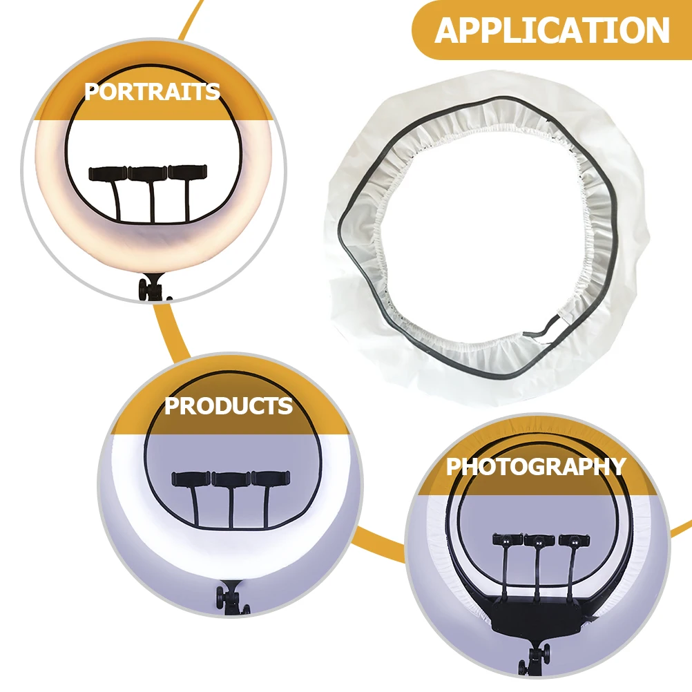 

Ring Light Diffuser Softlight Cover Flash Reflector Light Diffuser Sock Camera Lighting Reflector Photography Accessories