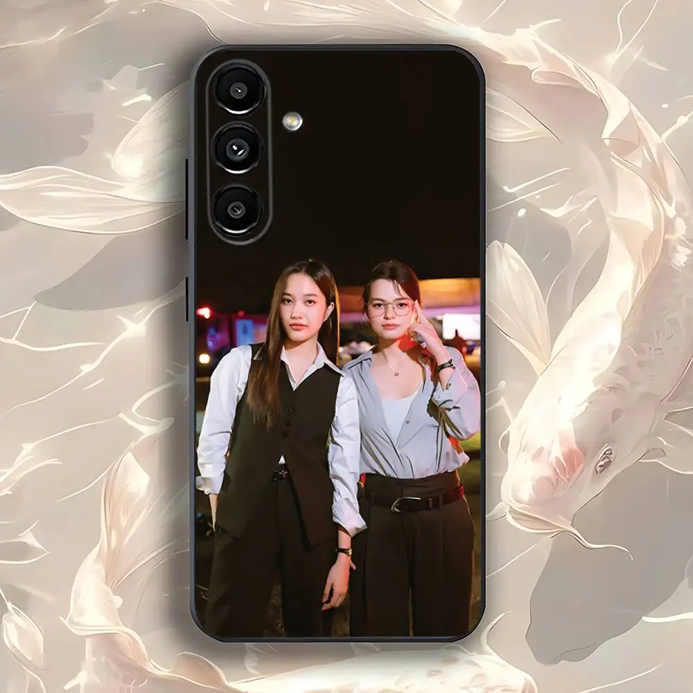 Capa de telefone Pink Theory Freen Becky para Samsung Galaxy A73,31,32,72,41,53,52,71,22,5G,Note,J7,8,9 Capa preta macia