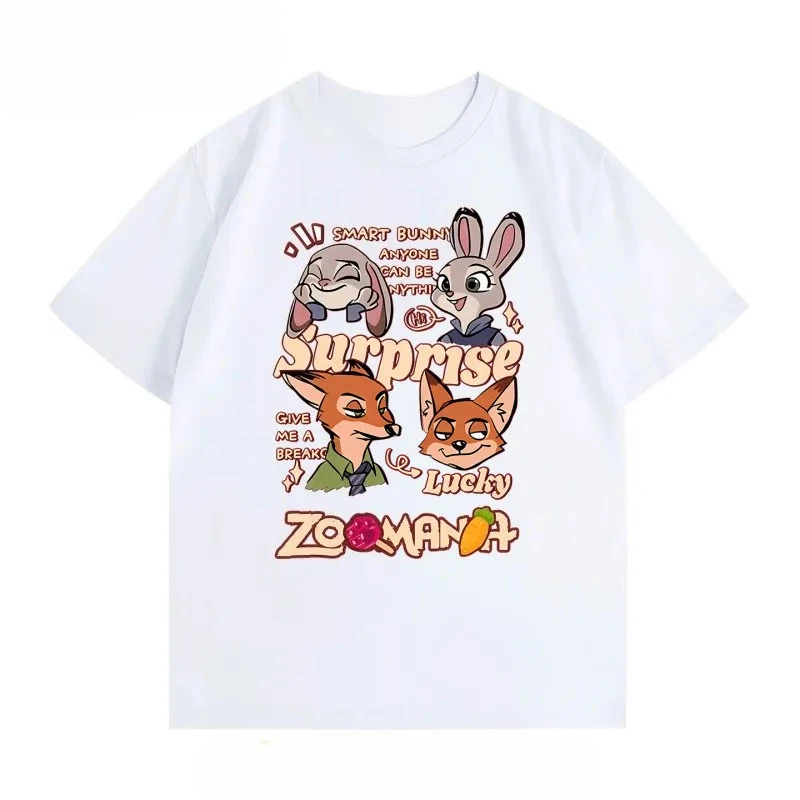 تي شيرت بغطاء للرأس جديد من Zootopia 2 لعام 2025، مصنوع من القطن الناعم بنسبة 100%، تي شيرت كاجوال مريح وعصري، S-5XL #2