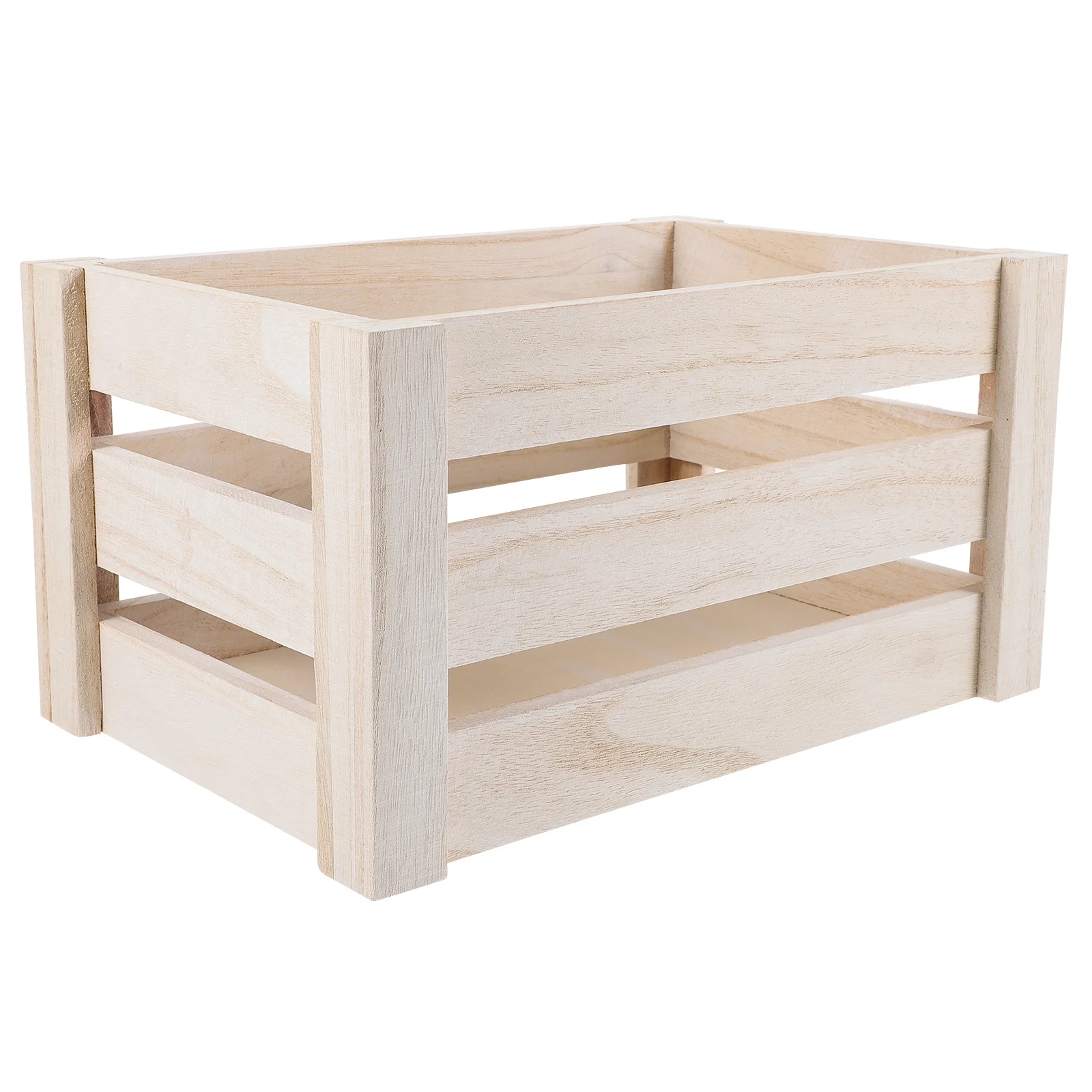 

Large Capacity Wooden Storage Basket Hollow Design for Dirty Clothes Organizer Bedroom Bathroom Laundry Room Use Sundries Holder