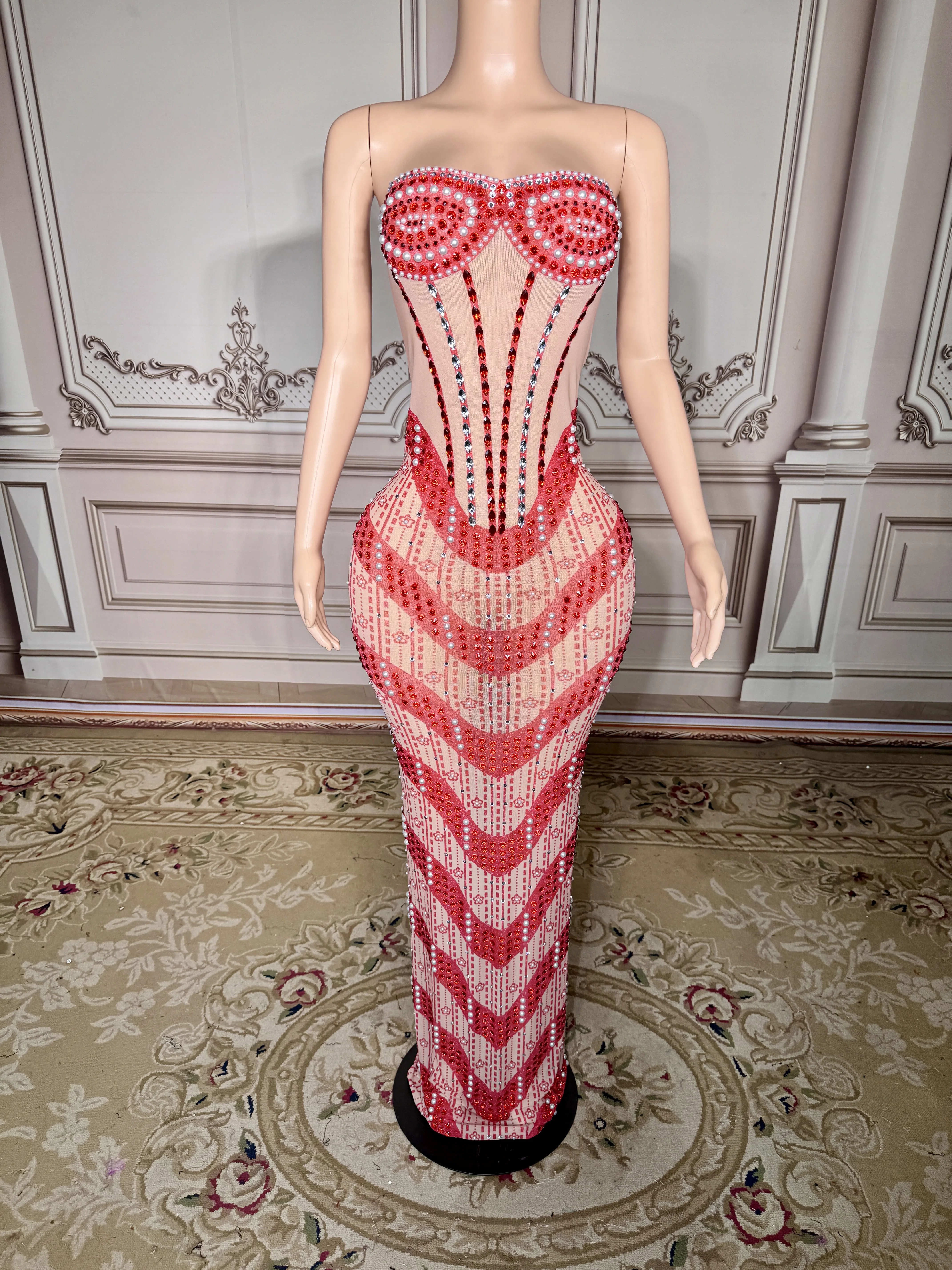 

ZD New Backless Sparkly Sexy Women Rhinestone Sexy Dress Birthday Party Stage Performance Wear Party Club Dress Birthday Outfit