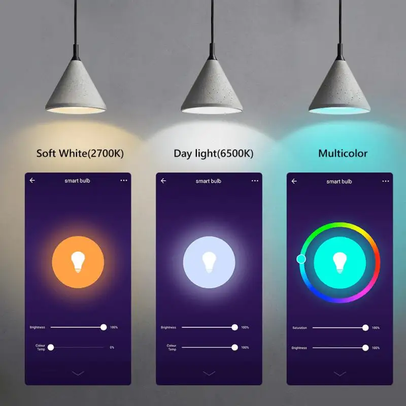 Imagem -06 - Lâmpada Led Inteligente Tuya Wifi Br30 13w E26 100240v Luz Rgb Controle de Aplicativos Smart Life Funciona com Alexa Google Home