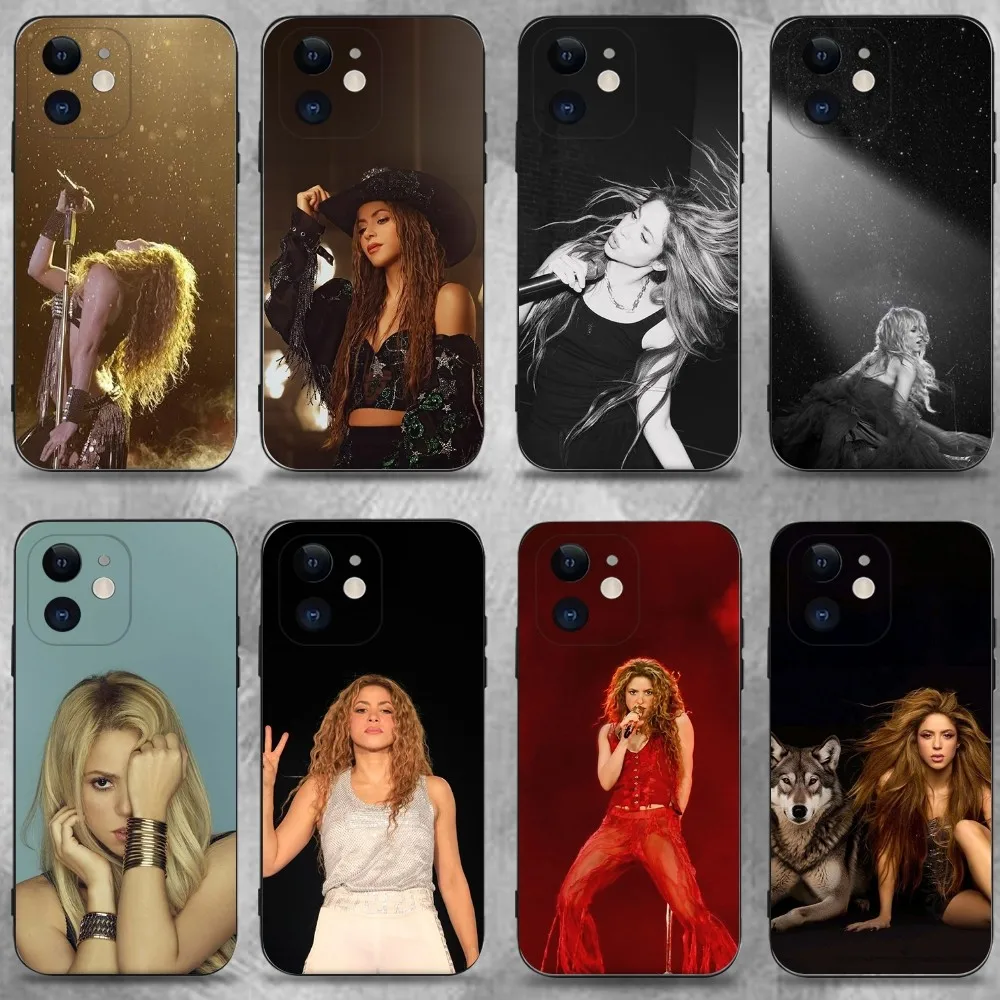 

Singer Famous S-Shakira Phone Case For iPhone 16 15 Plus 14 13 Pro Max 12 Mini 11 X XS XR 7 8 8Plus Black Soft Phone Coque