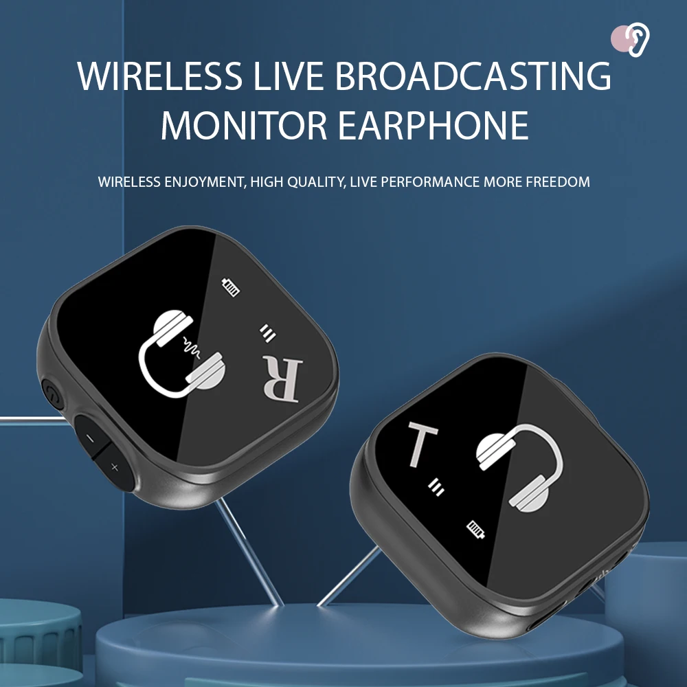 5.8G Wireless In Ear Monitor System Wireless IEM System with Transmitter Receiver Automatic Pairing Professional In Ear Monitor