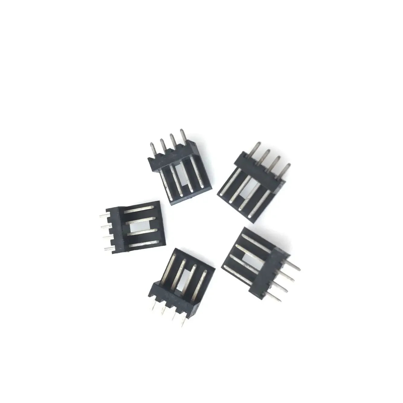 10pcs/lot PC 4Pin FDD Floppy Male Power Cable Plug Socket Connector Terminal 2.5mm Space Black Soft Drive Head Welding Base