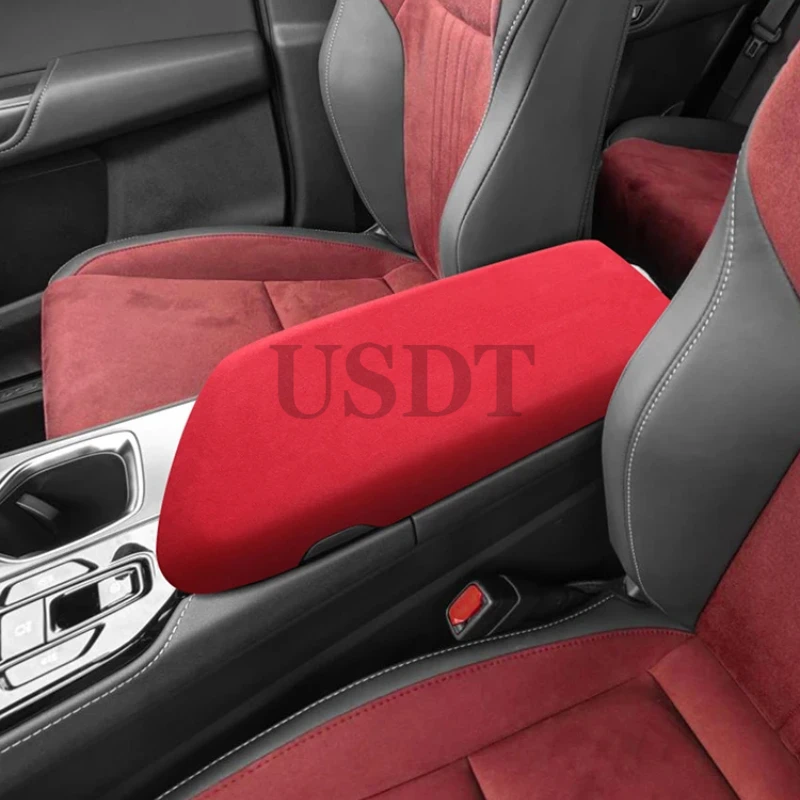 Car Armrest Box Lid Protective Cover Shell Fit for Lexus NX-NX260 NX350h 2022 2023 2024 NEW Suede Interiors Moulding Trims