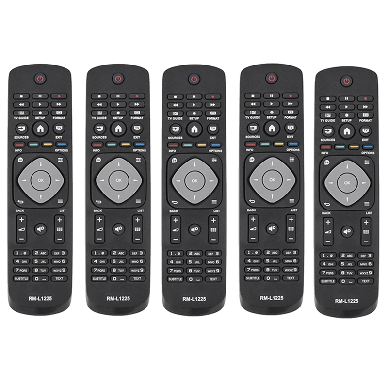 5X RM-L1225 For  TV Remote Control 398GR8BD1NEPHH 47PFH4109/88 32PHH4009 40PFH4009 50PFH4009