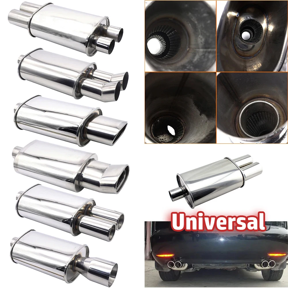 

Универсальные автомобильные насадки на выхлопную трубу, глушитель, система выхлопных труб, гоночные спортивные глушители, автомобильные выхлопные системы из нержавеющей стали