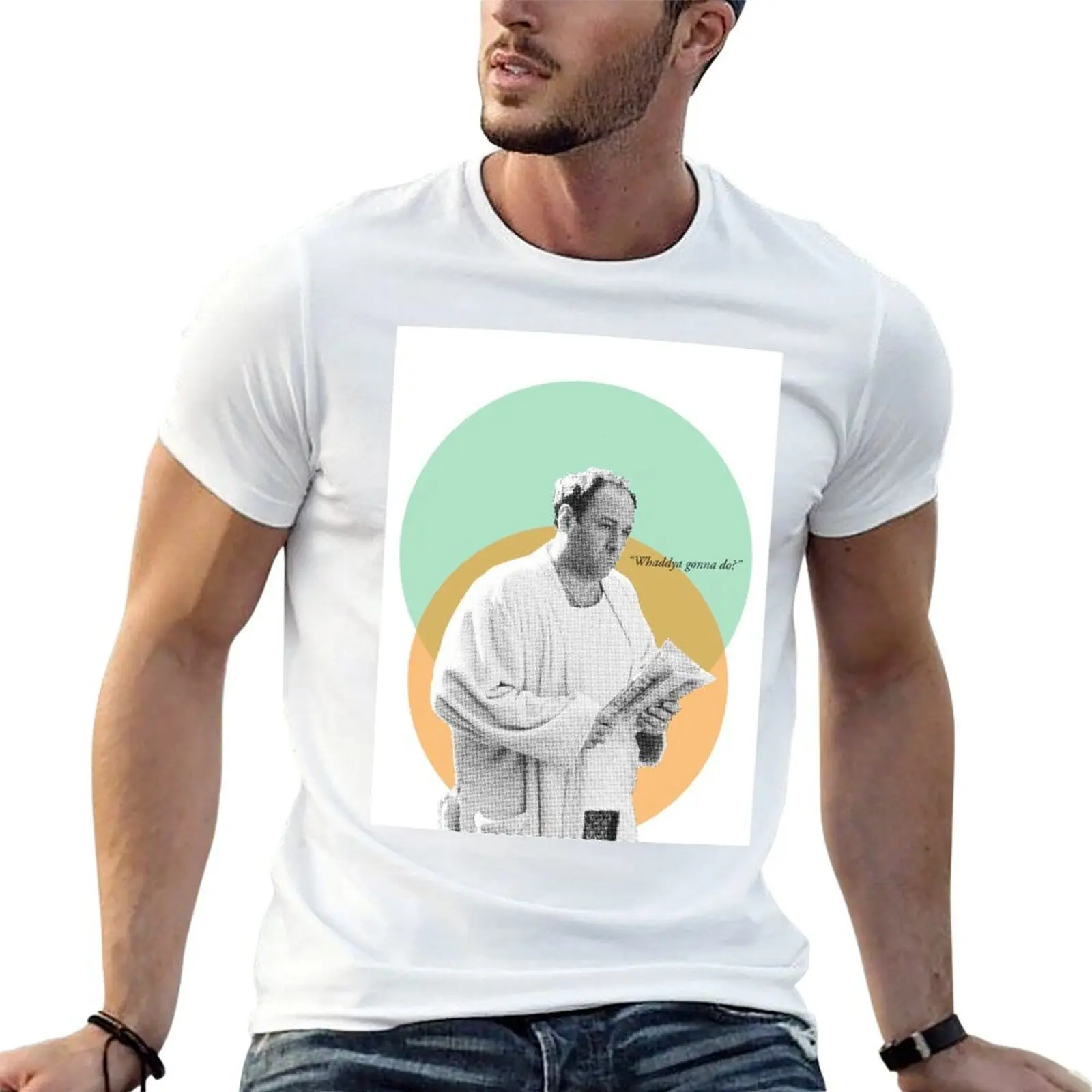 The Sopranos Tony Dressing Gown Print T-Shirt Minimalist Graphic Tee Shirt