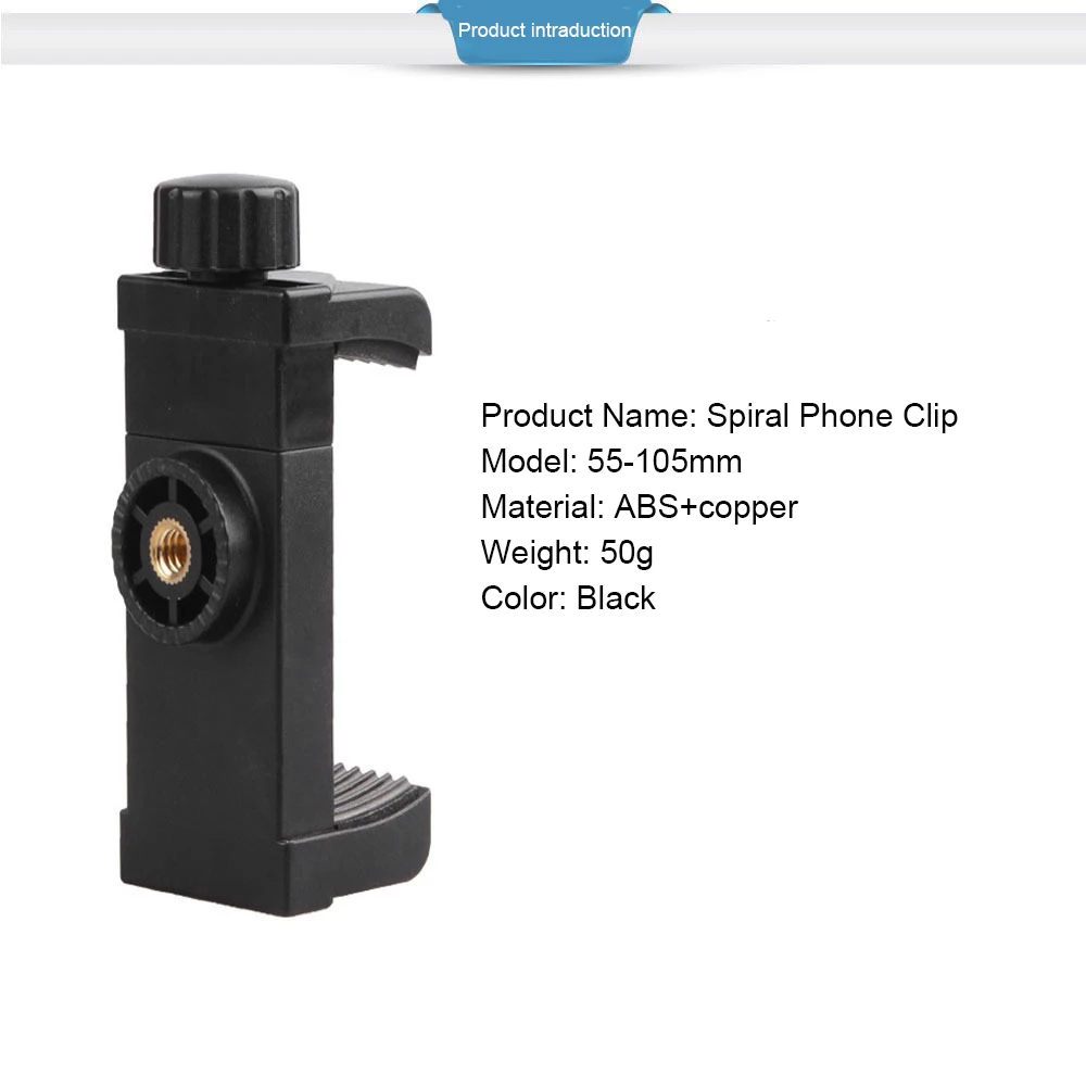 Universal Phone Clip Bracket Holder Mount Tripod Monopod Stand For IPhone 14 15 Smartphone Selfie Holder