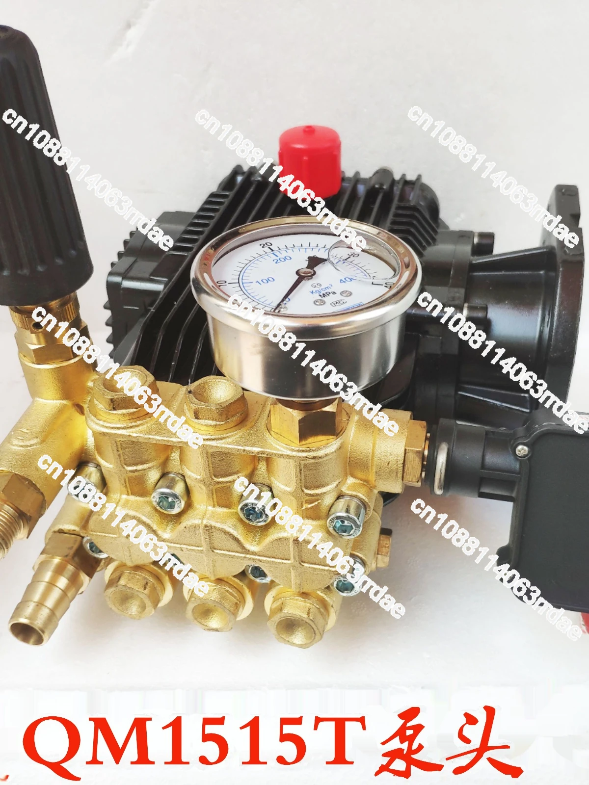 QM1515T/1510T ultra-high pressure cleaning machine pump head car washing machine head copper pump water pump