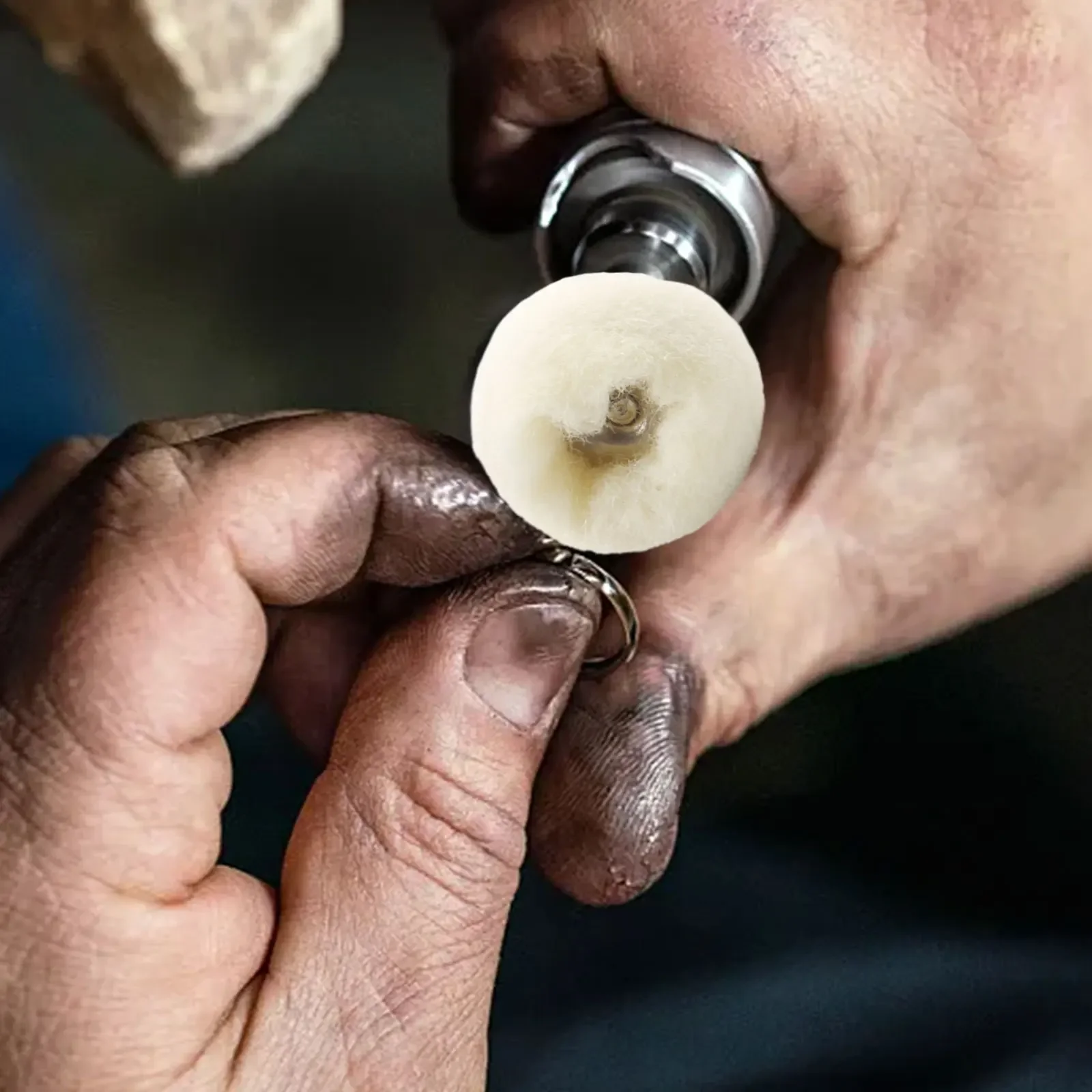 Sfera di finitura in lana fine con gambo da 5 pezzi da 3 mm per ruote per cinturini in acciaio inossidabile lucidatura lucidatura spazzola per